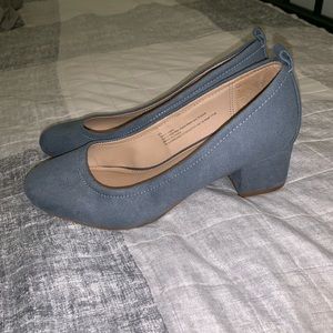 Dusty blue pumps